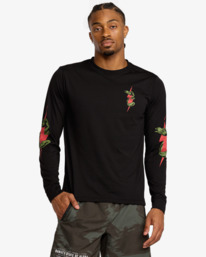 2 Shock Squad - Short Sleeve T-Shirt for Men Black 23MS363566 RVCA