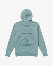 1 RVCA Pin Flip - Pullover Hoodie for Men Grey 23MS411501 RVCA