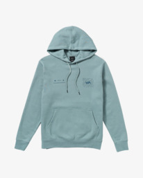 0 RVCA Pin Flip - Kapuzenpulli für Männer Grau 23MS411501 RVCA