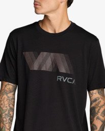 4 Va Blur - Maglietta a maniche corte da Uomo Black 23MS431609 RVCA