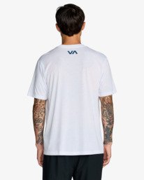3 Va Blur - Maglietta a maniche corte da Uomo White 23MS431609 RVCA