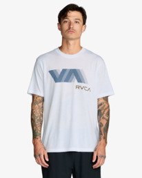 2 Va Blur - Maglietta a maniche corte da Uomo White 23MS431609 RVCA