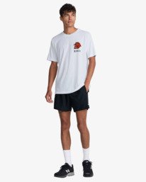 6 Kaleb Tiger - T-Shirt &agrave; manches courtes pour Homme Blanc 23MS432600 RVCA