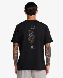 3 Baroon Venom - T-shirt de manga curta para Homem Preto 23MS432604 RVCA