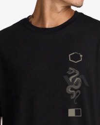 4 Baroon Venom - T-shirt de manga curta para Homem Preto 23MS432604 RVCA