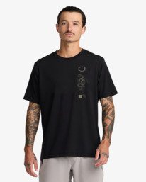 2 Baroon Venom - T-shirt de manga curta para Homem Preto 23MS432604 RVCA
