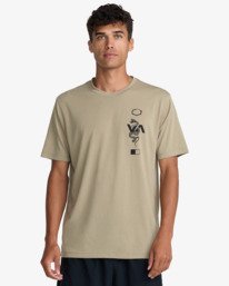 2 Baroon Venom - Short Sleeve T-Shirt for Men Green 23MS432604 RVCA