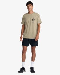 6 Baroon Venom - Short Sleeve T-Shirt for Men Green 23MS432604 RVCA