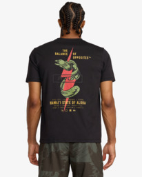 3 Shock Squad - Short Sleeve T-Shirt for Men Black 23MS433562 RVCA