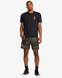 5 Shock Squad - Short Sleeve T-Shirt for Men Black 23MS433562 RVCA