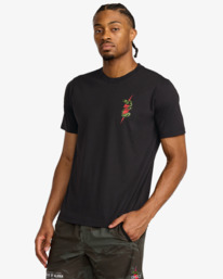 4 Shock Squad - Short Sleeve T-Shirt for Men Black 23MS433562 RVCA