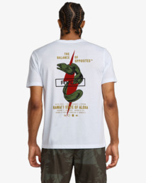 3 Shock Squad - Short Sleeve T-Shirt for Men White 23MS433562 RVCA