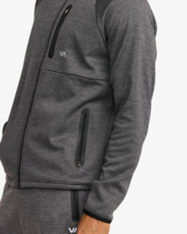 4 Balance Tech - Sweat à capuche zippé pour Homme Noir 23MS483501 RVCA