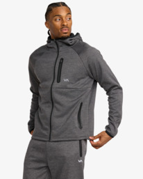 5 Balance Tech - Sweat à capuche zippé pour Homme Noir 23MS483501 RVCA
