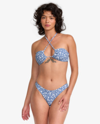 0 Fleur - Mutandina bikini con copertura media da Donna Blue 23O121522 RVCA