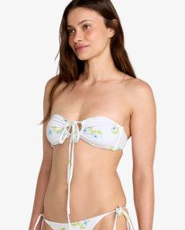 2 Dream Big - Top de bikini Bandeau para mujer Blanco 23O121604 RVCA