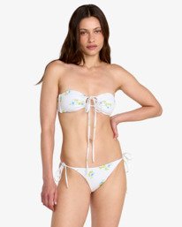 0 Dream Big - Top de bikini Bandeau para mujer Blanco 23O121604 RVCA
