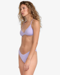 2 Solid - Mutandina bikini con copertura media da Donna Purple 23O131512 RVCA