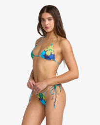 2 Flower Gazer - Triangle-Bikinioberteil für Frauen Blau 23O142506 RVCA