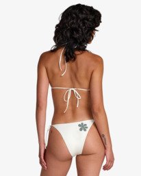 6 Bryce Baker - Triangle Bikini Top for Women White 23O142625 RVCA