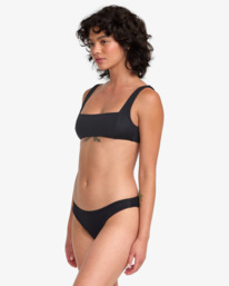 2 Solid - Full Coverage Bikini Top for Women Black 23O181500 RVCA