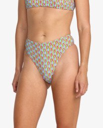 2 Slow Going - Braguita de bikini de cobertura media para mujer Azul 23O211602 RVCA
