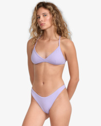 2 Solid Medium French - Bas de bikini couvrance medium pour Femme Violet 23O281500 RVCA