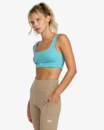 2 Va Square Neck - Soutien de desporto de suporte médio para mulher Azul 23WS021506 RVCA
