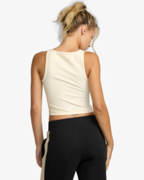 1 Contrast - Colete canelado para mulher Marrom 23WS023506 RVCA