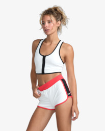 3 Aren Retro - Calções de cintura elástica para Mulher Branco 23WS092502 RVCA
