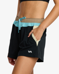 2 Starter - Short elástico para mujer Negro 23WS093501 RVCA