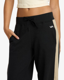4 Benchwarmer - Wide Leg Tracksuit Bottoms for Women Black 23WS113505 RVCA