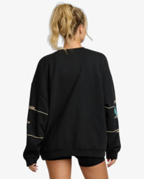 1 Puck It - Übergroßes Sweatshirt für Frauen Schwarz 23WS463501 RVCA