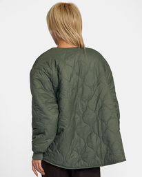 1 Non Negotiable - Reversible Jacket for Women Green AVJJK00157 RVCA