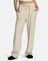 0 Sofie - Elastic Waist Waffle Pants for Women White AVJNP00296 RVCA