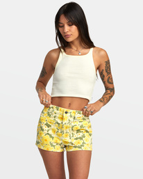 1 Belle - Corduroy Shorts for Women Vihre&auml; AVJNS00186 RVCA