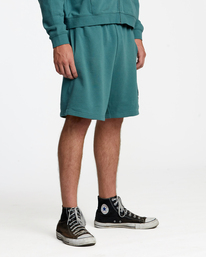3 Rose Machado Baggy - Oversized Sweat Shorts for Women Green AVJNS00203 RVCA