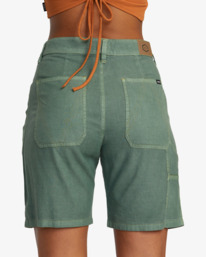 6 Shant - Fixed Waist Shorts for Women Green AVJNS00216 RVCA