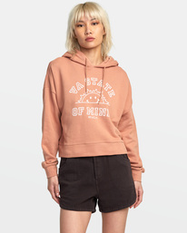 1 VA State Of Mind - Sudadera con Capucha para Mujer Marron AVJSF00248 RVCA