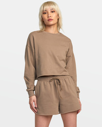 8 Test Drive - Sweat-Shorts f&uuml;r Frauen Braun AVJWH00118 RVCA