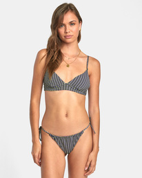 6 Recall High - Top de Bikini Triangular para Mujer Verde AVJX300390 RVCA