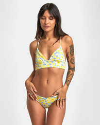 7 Freya Triangle - Crop Top Bikini Top for Women Blue AVJX300393 RVCA