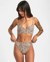 9 Meow High Rise - Mutandina bikini con taglio cheeky da Donna Brown AVJX400327 RVCA