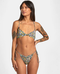 6 Flower Field Slide Tie - Medium Bikini Bottoms for Women Multi AVJX400354 RVCA