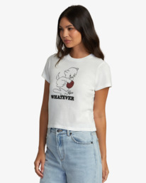 2 Whatever - T-shirt à manches courtes pour Femme  AVJZT00955 RVCA