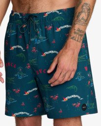 3 VA Elastic - Short de bain pour Homme Blanc AVYBS00147 RVCA