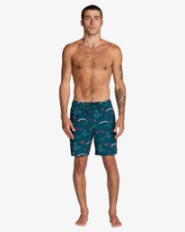 1 VA Elastic - Short de bain pour Homme Blanc AVYBS00147 RVCA