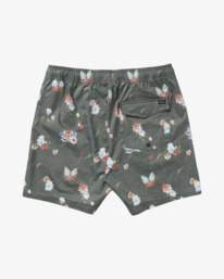 1 Barnes - Short de bain pour Homme Orange AVYBS00265 RVCA