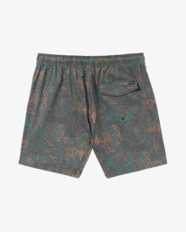 1 Barnes - Short de bain pour Homme Vert AVYBS00265 RVCA