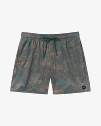 0 Barnes - Short de bain pour Homme Vert AVYBS00265 RVCA